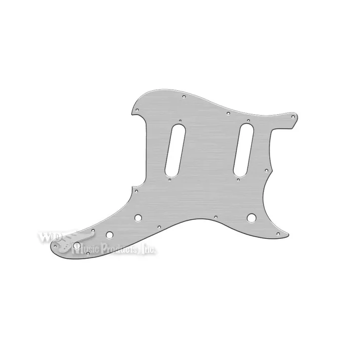 Duosonic Replacement Pickguard for Reissue Model – Brushed Silver (Simulated)
