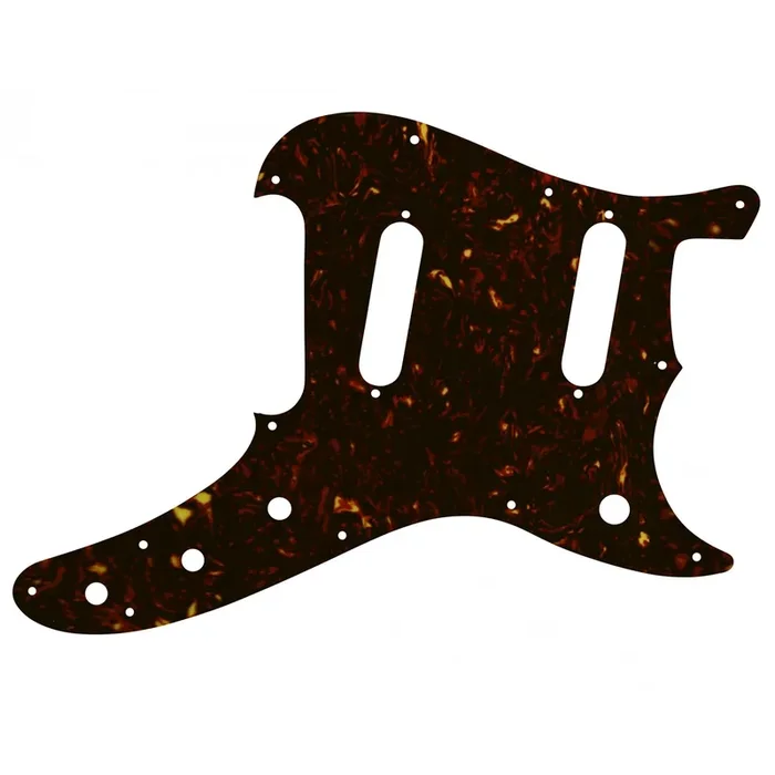 Duosonic Replacement Pickguard for Reissue Model – Dark Brown Celluloid Tortoiseshell