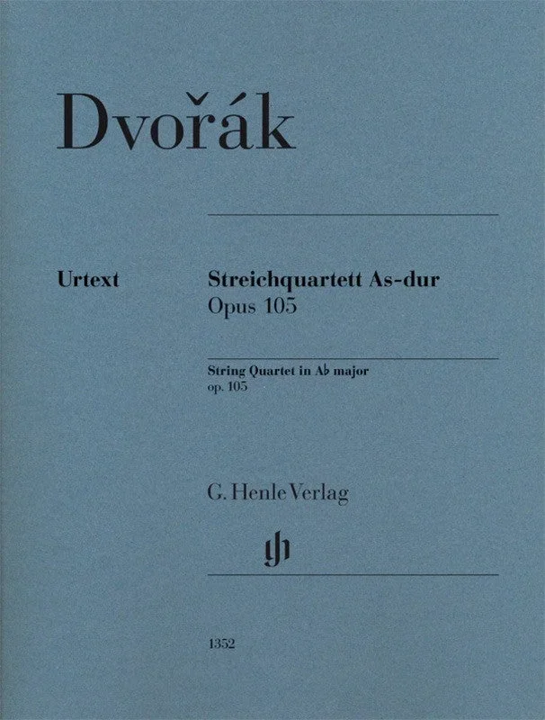 Dvorak: String Quartet in A-flat Major Op 105 Set of Parts
