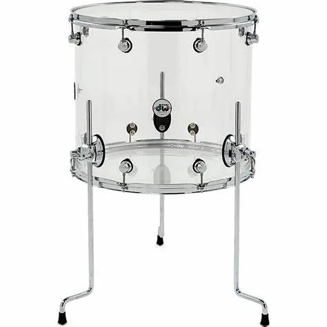 DW DDAC1618TTCL Design Series 16×18 ” Acrylic Floor Tom