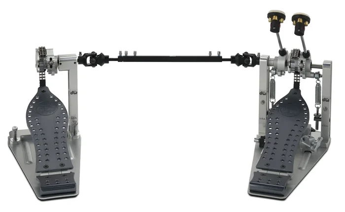 DW MFG Series Machined Chain Drive Double Pedal w/ Bag Gray Edition