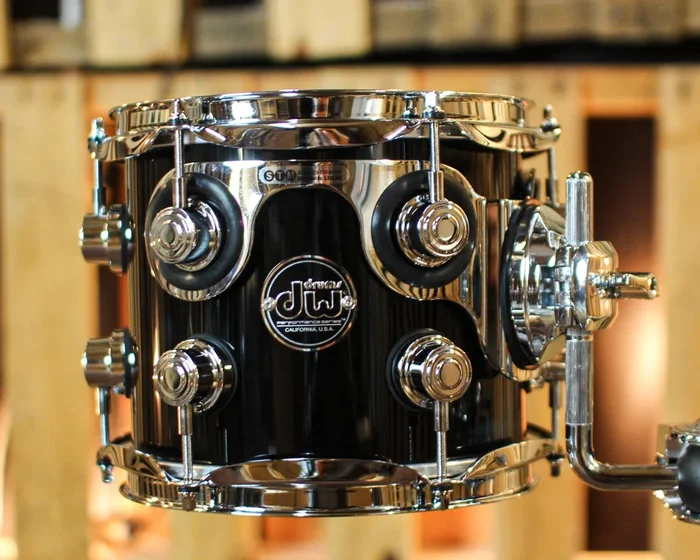 DW Performance Piano Black Lacquer Rack Tom – 7×8