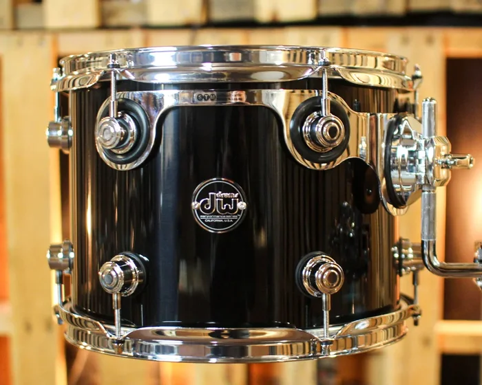 DW Performance Piano Black Lacquer Rack Tom – 9×12