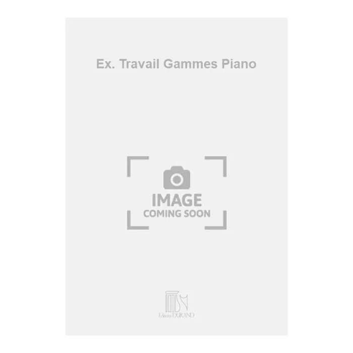 Eggeling, E. – Ex. Travail Gammes Piano