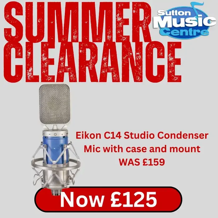 Eikon C14 Condenser Studio Microphone including case and shockmount