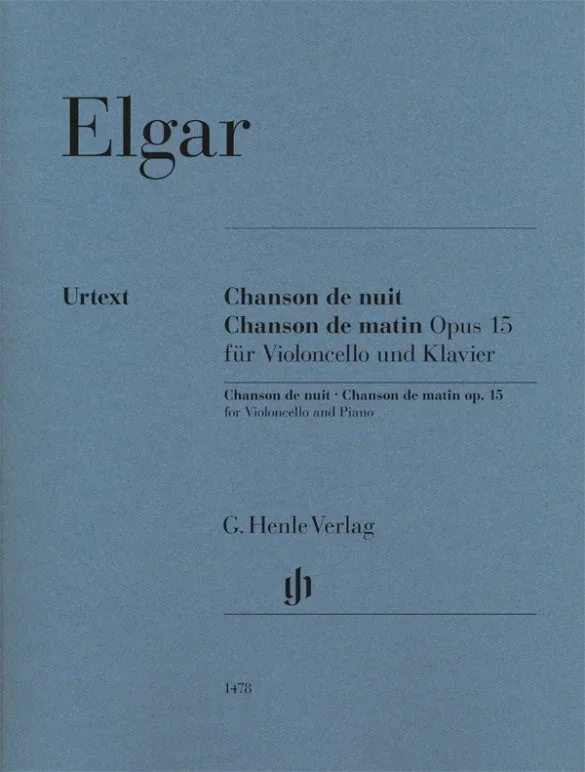 Elgar: Chanson de nuit, Chanson de matin op. 15 for Cello & Piano