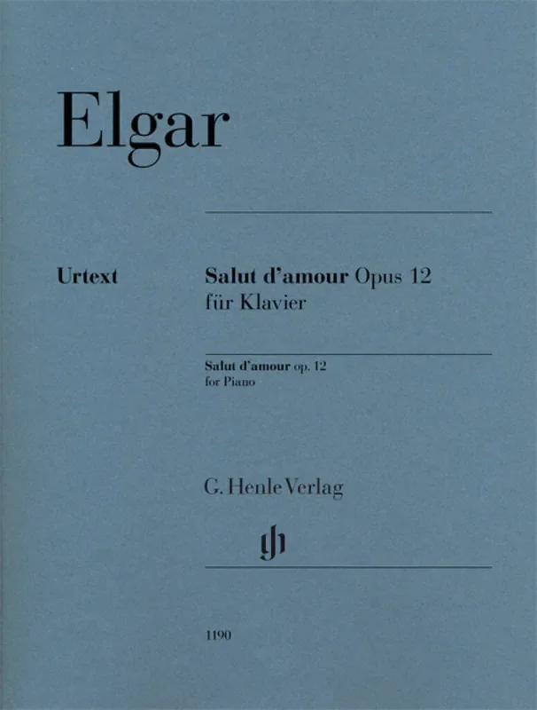 Elgar Salut d‘amour Opus 12 Fur Klavier for Piano – Urtext G.Henle Verlag