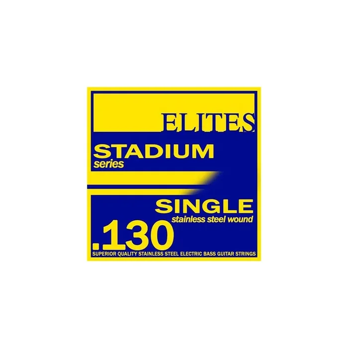 Elites Stadium Stainless Steel 130 (.130‚Äù) Bass Guitar Low-B Single String, Long Scale