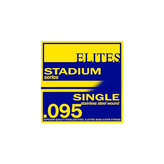 Elites Stadium Stainless Steel 95 (.095‚Äù) Bass Guitar Single String, Long Scale