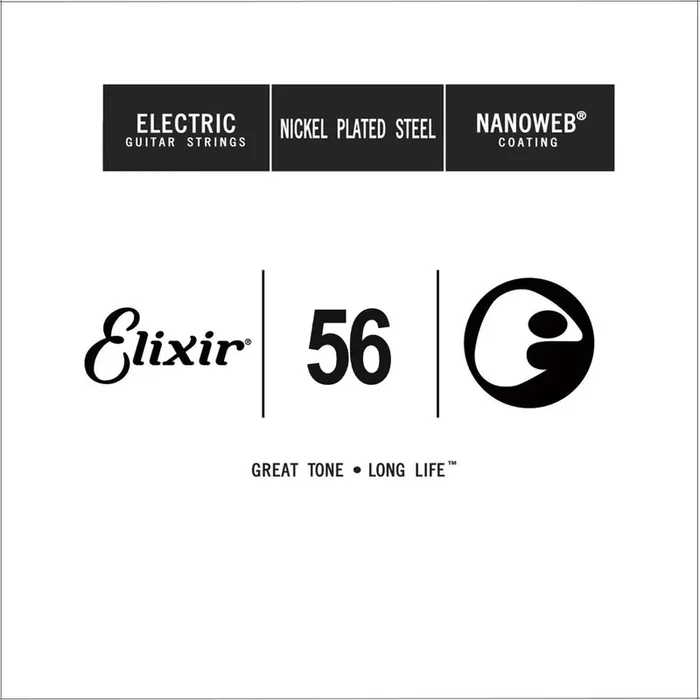 Elixir 15256 Nanoweb Electric Guitar Single String, .056