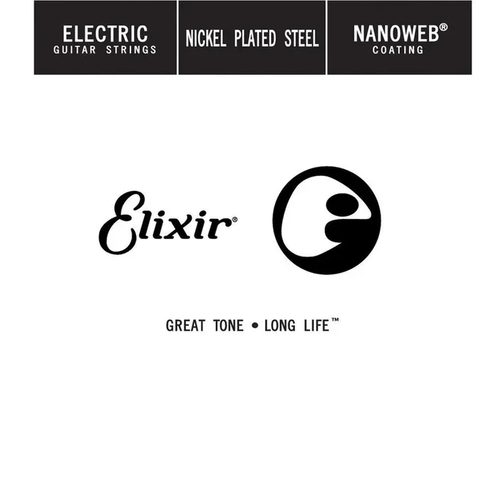Elixir 15264 Nanoweb Single Electric Guitar String .064 Gauge