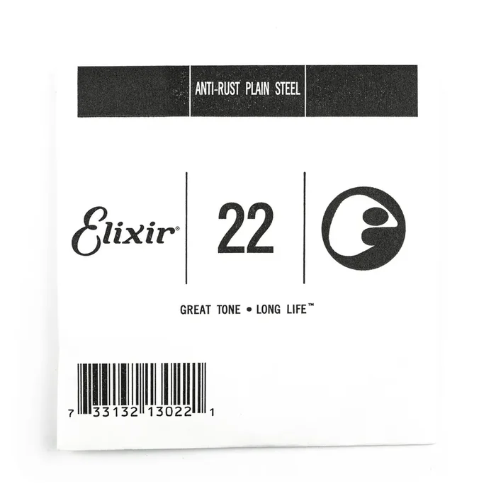 Elixir Anti-Rust Plain Steel 22 (.022″) Guitar Single String
