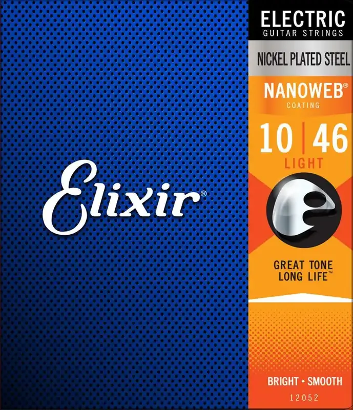 Elixir Nanoweb 10 – 46 (Regular Light) Electric Guitar Strings