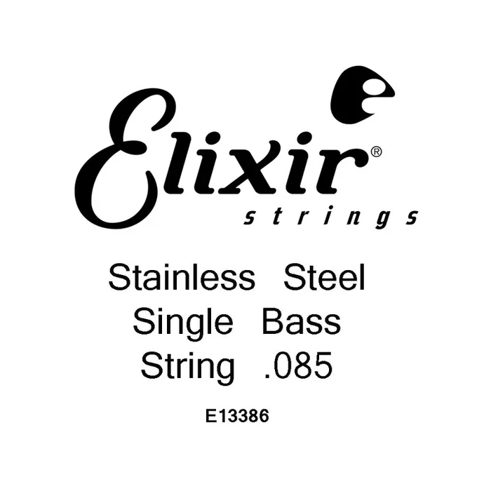 Elixir Nanoweb Stainless Steel 85 (.085″) Bass Single String, Long Scale