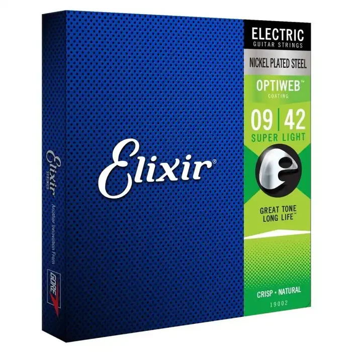 Elixir OPTIWEB Coated Electric Guitar Strings, 9-42 (E19002)