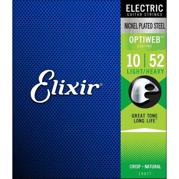 Elixir Optiweb Nickel Wound 10-52 Electric Guitar Strings [19077]