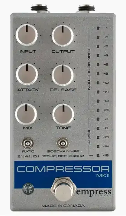Empress Effects Compressor MKII (Silver Sparkle) High-Quality Compression Pedal