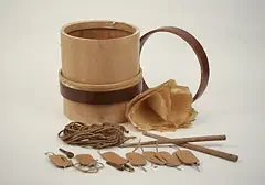 EMS 13.5″ Ø x 13.5″ Short Shell Renaissance Drum Kit with drum sticks