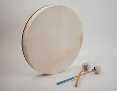 EMS 18″ x 2″ Frame Drum with Beater and Fitted Case