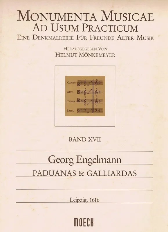 Engelmann Paduanas and Galliardas in 5 Parts (1616)