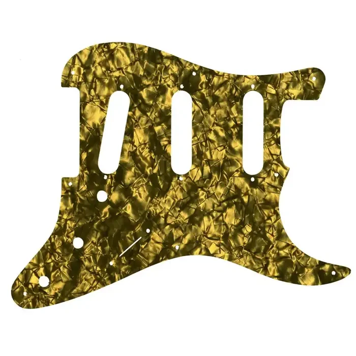 Eric Johnson/Eric Clapton/Stevie Ray Vaughan Signature Strats – Gold Pearl Black/White/Black 4 ply Lamination