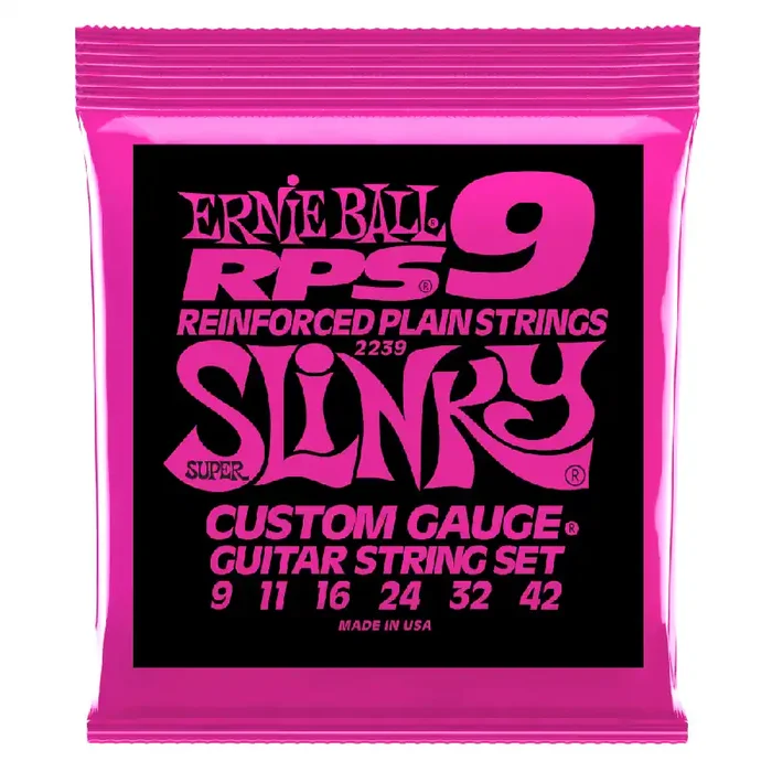 Ernie Ball 2239 Nickel Wound RPS Electric Guitars Strings 9-42 Super Slinky