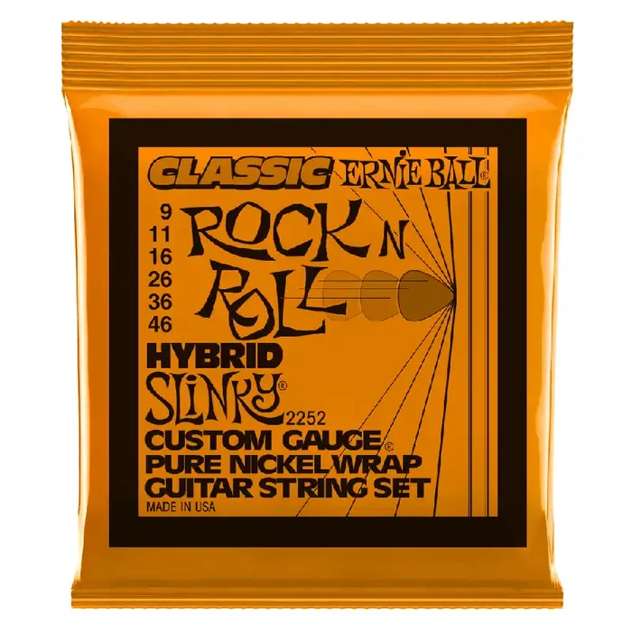 Ernie Ball 2252 Classic Hybrid Slinky Pure Nickel 9-46 Electric Guitar Strings