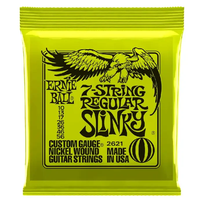 Ernie Ball 2621 7-String Regular Slinky 10-56 Electric Guitar Strings