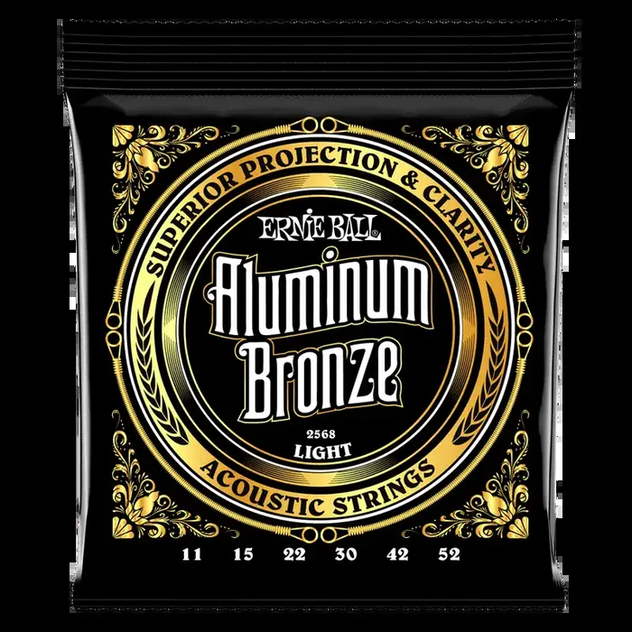 Ernie Ball Aluminium Bronze Light Acoustic Guitar Strings – 11-52