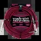 Ernie Ball Braided Instrument Cable 25ft Straight/Angle – Red