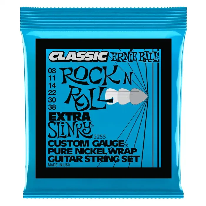 Ernie Ball Classic Extra Slinky Pure Nickel 8-38 Electric Guitar Strings [2255]