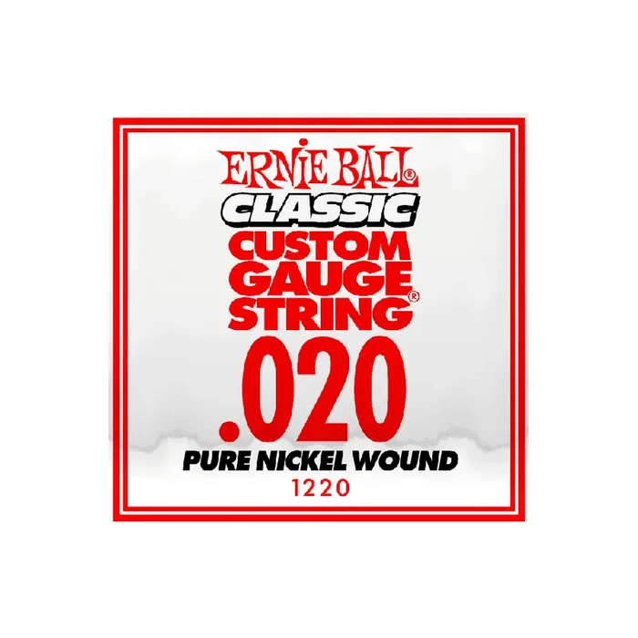 Ernie Ball Classic Slinky Pure Nickel .020w Electric Guitar Single String