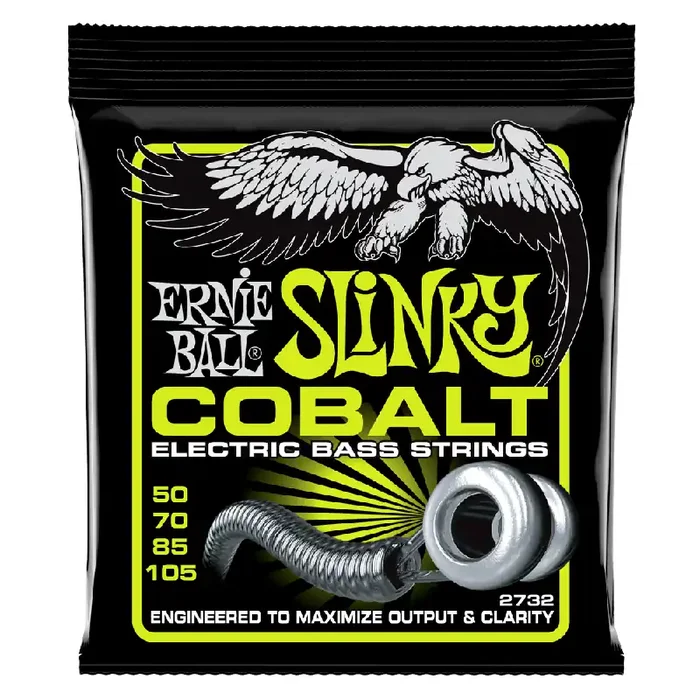 Ernie Ball Cobalt Regular Slinky 50-105 Bass Guitar Strings, Long Scale