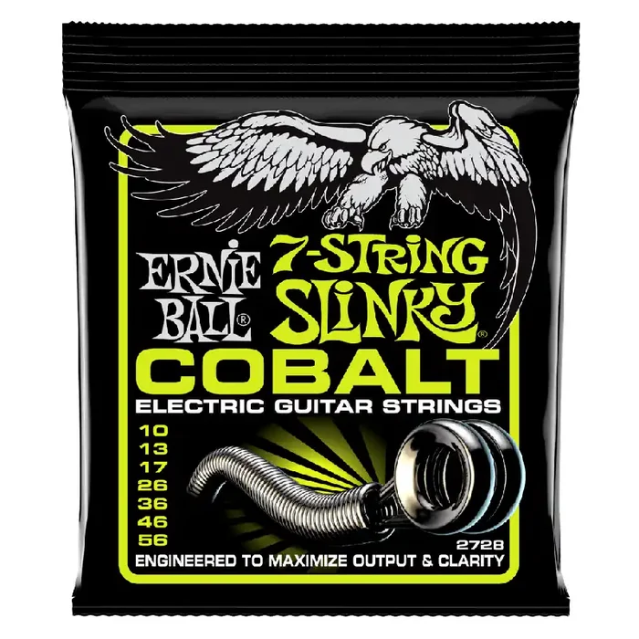 Ernie Ball Cobalt Regular Slinky 7-String 10-56 Electric Guitar Strings