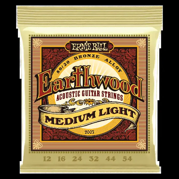 Ernie Ball Earthwood Medium-Light 80/20 Bronze Acoustic Strings