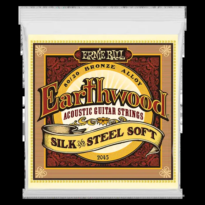 Ernie Ball Earthwood SILK & STEEL (Soft) 80/20 Bronze Acoustic Strings