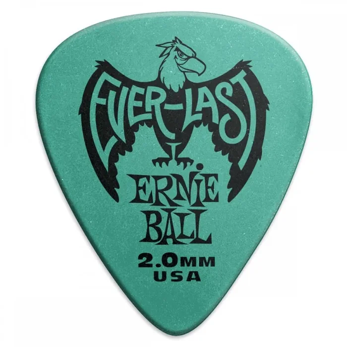 Ernie Ball Everlast Picks 2mm Teal, 12-Pack