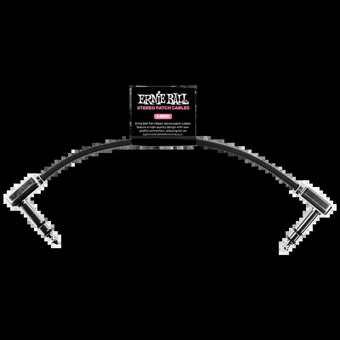 Ernie Ball Flat Ribbon Stereo Patch Cable – 6″