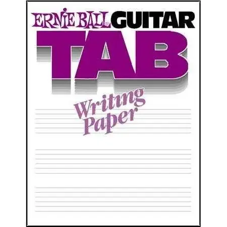 Ernie Ball Guitar Tab Writing Paper