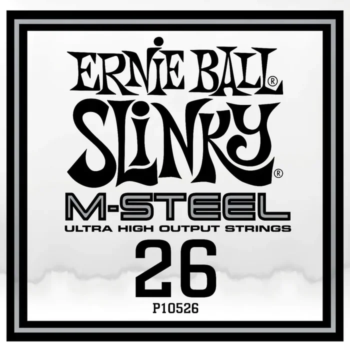 Ernie Ball M-STEEL Slinky Cobalt 26 (.026″) Electric Guitar Single String