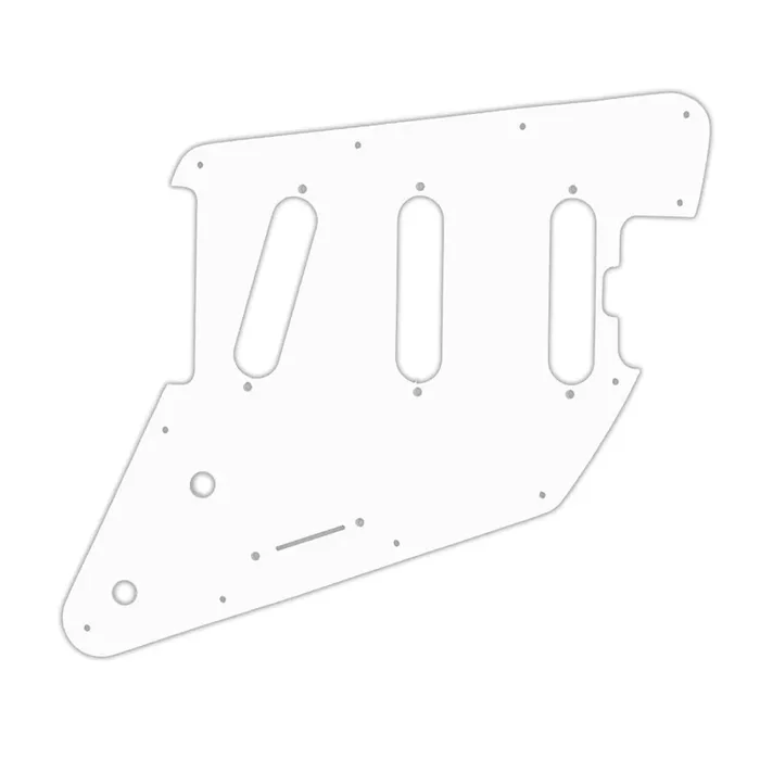 Ernie Ball Music Man Albert Lee SSS – Thin Shiny White .060″ / 1.52mm Thickness, No Bevelled Edge