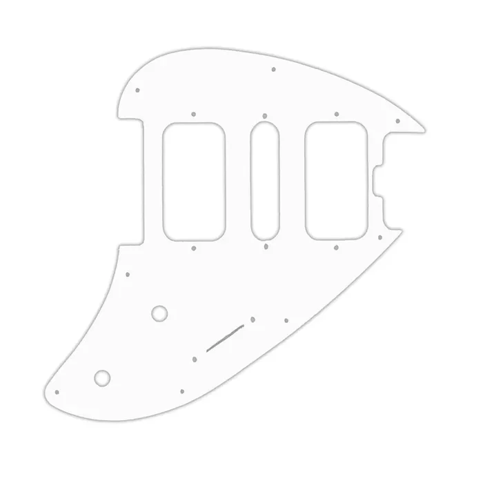 Ernie Ball Music Man Silhouette HSH – Solid Shiny White .090″ / 2.29mm thick, with bevelled edge