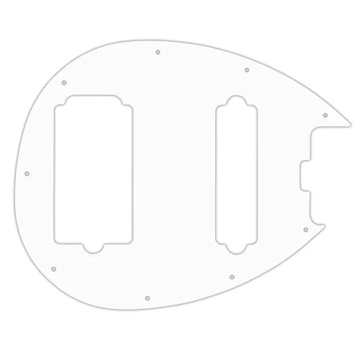 Ernie Ball Music Man Sterling 4-HS Bass – Solid Shiny White .090″ / 2.29mm thick, with bevelled edge