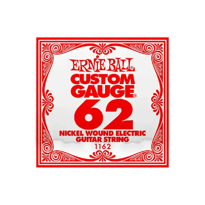 Ernie Ball Nickel Wound .062w Electric Guitar Single String