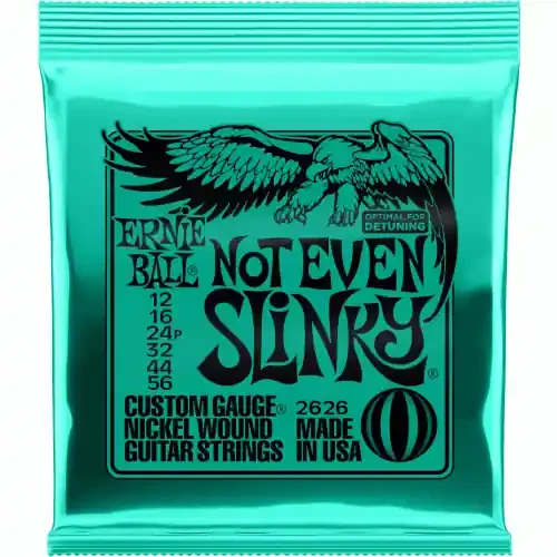Ernie Ball Not Even Slinky Nickel Guitar Strings 12-56