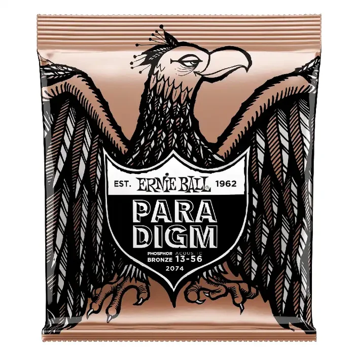 Ernie Ball Paradigm Phosphor Bronze 13-56 Acoustic Guitar Strings, Medium [2074]