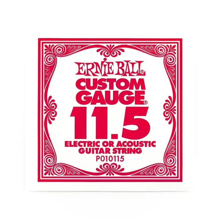 Ernie Ball Plain Steel 11.5 (.0115″) Single Guitar String