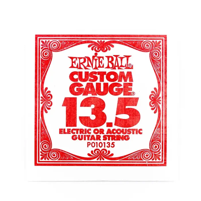 Ernie Ball Plain Steel 13.5 (.0135″) Single Guitar String