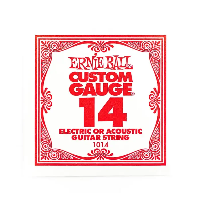 Ernie Ball Plain Steel 14 (.014″) Single Guitar String
