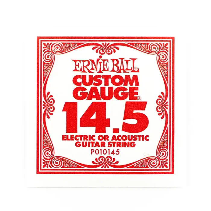 Ernie Ball Plain Steel 14.5 (.0145″) Single Guitar String